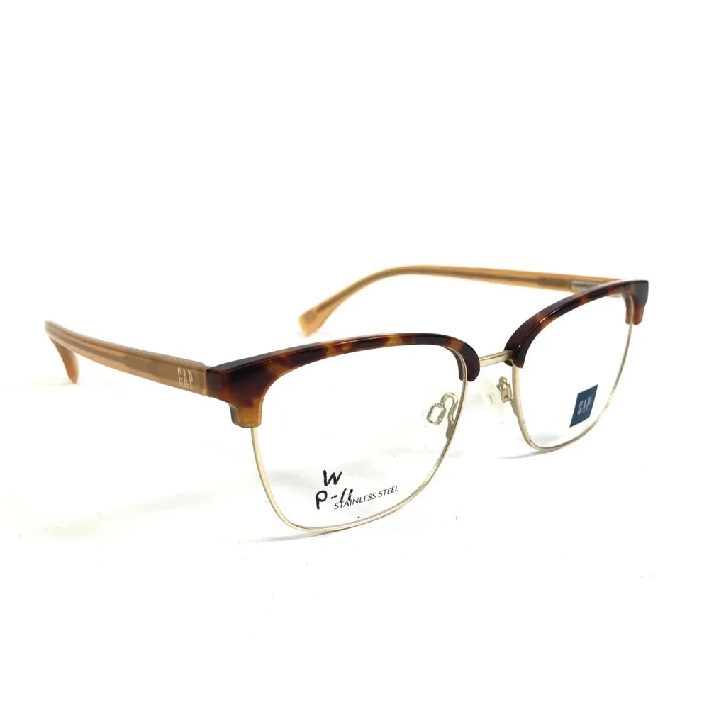 Gap Eyeglasses Frames VGP508 HAVANA 0HAV Havana Gold Square Full Rim 53-17-140